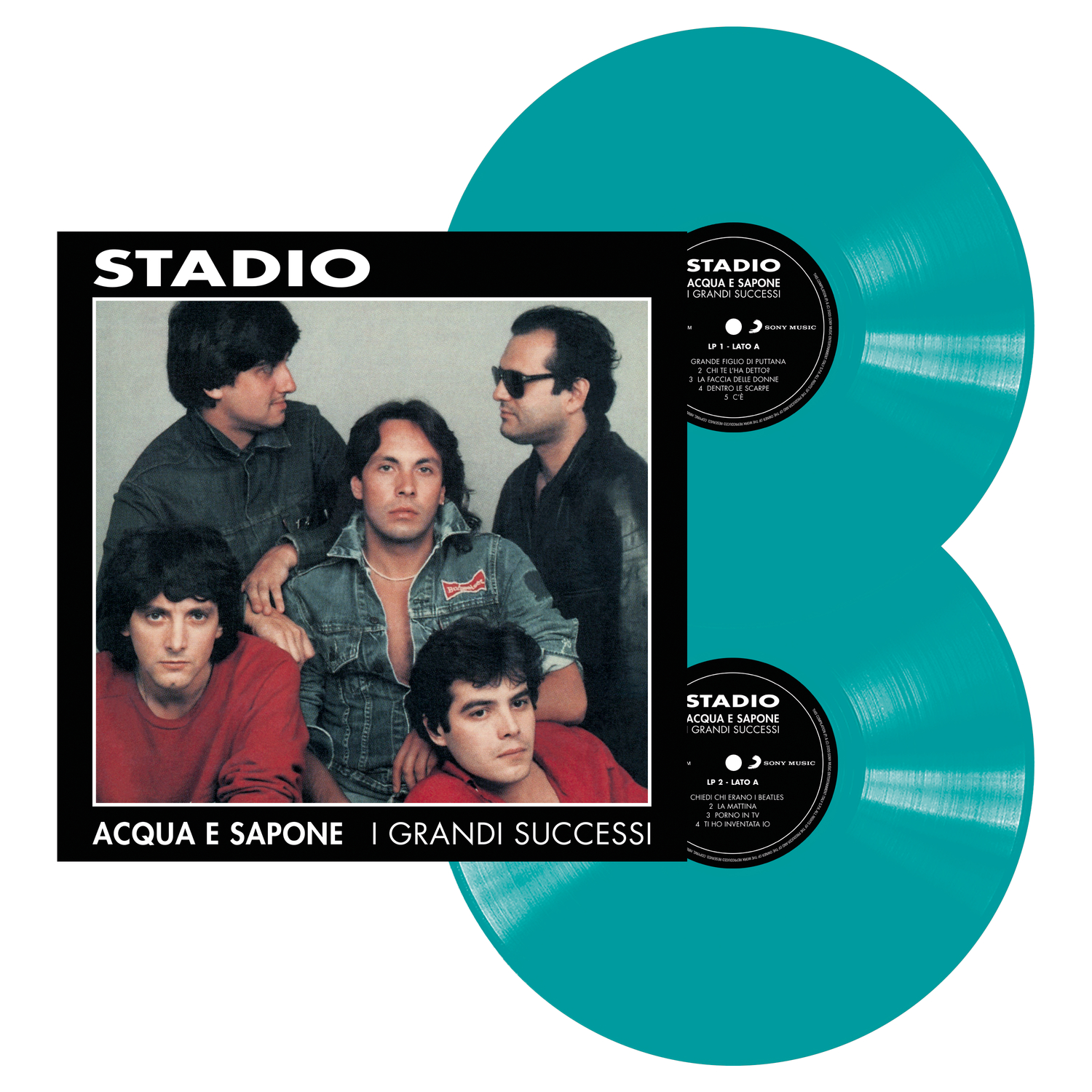 ACQUA E SAPONE - I GRANDI SUCCESSI - 2LP 140 GR. VINILE COLOR AZZURRO ACQUA MA