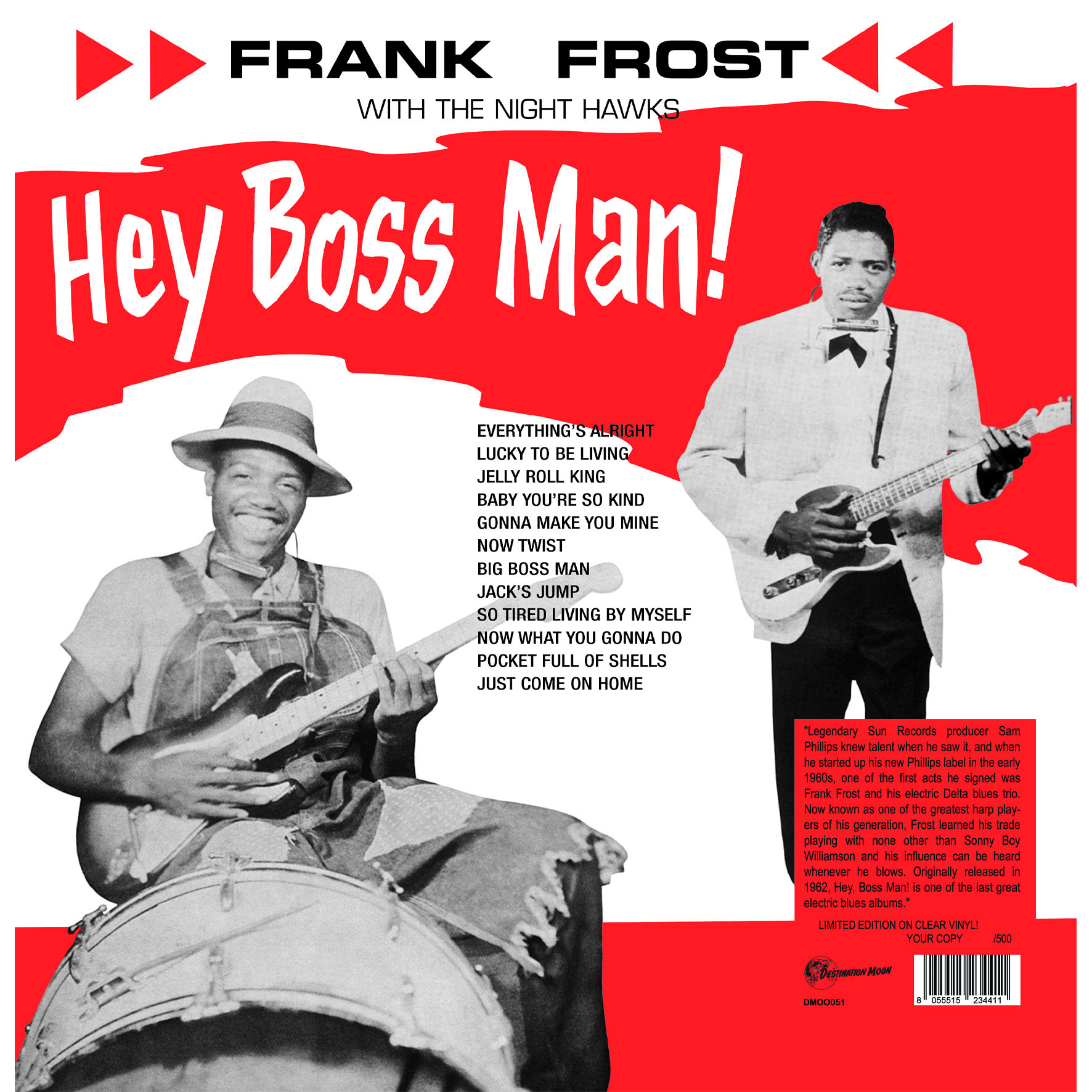 HEY BOSS MAN! (CLEAR) (NUMBERED)